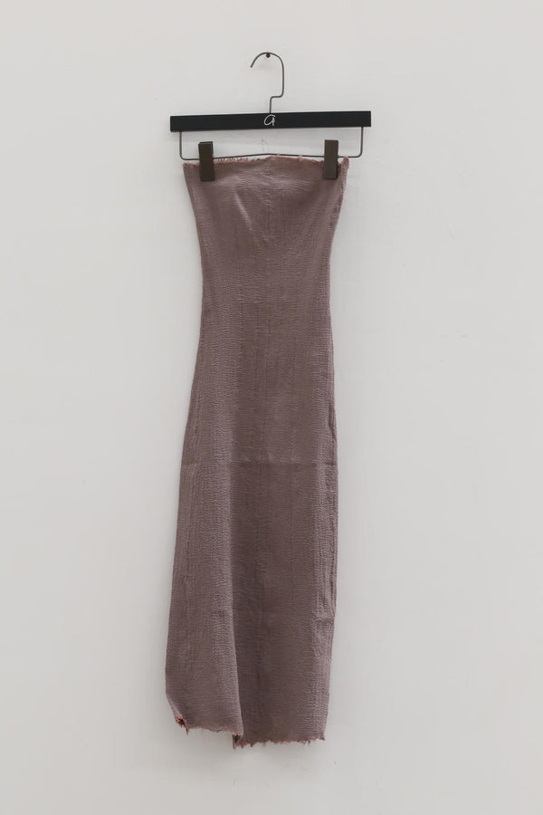 Marc le bihan belted tube top dress 21938-E21 VIEUX ROSE